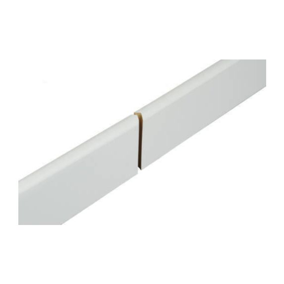 Plinthe MDF à fixer 200x10x1cm blanc