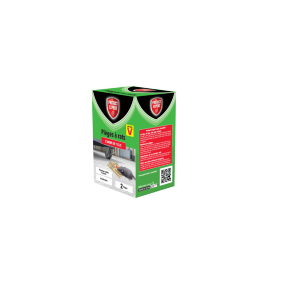 2 pièges à rats plastiques - PROTECT EXPERT