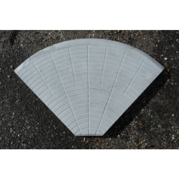 Pied de parasol grille fonte béton 41,5x5cm gris - NEXTERIA