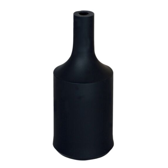 Douille avec cache E27 silicone noir - TIBELEC