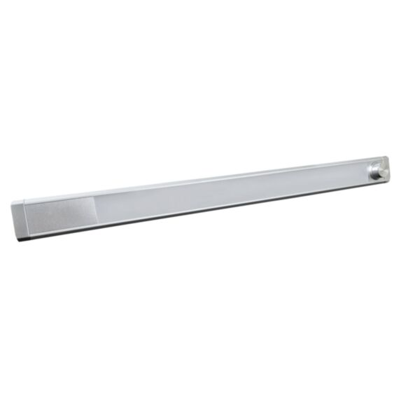 Réglette LED aluminium argent dimmable CCT 8W 60cm - TIBELEC