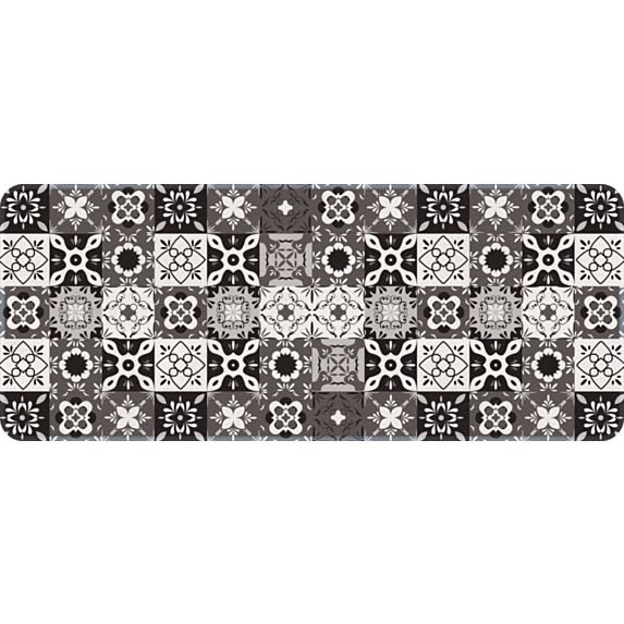 Tapis de cuisine carreaux ciment 50 x 120 cm - ID GROUP
