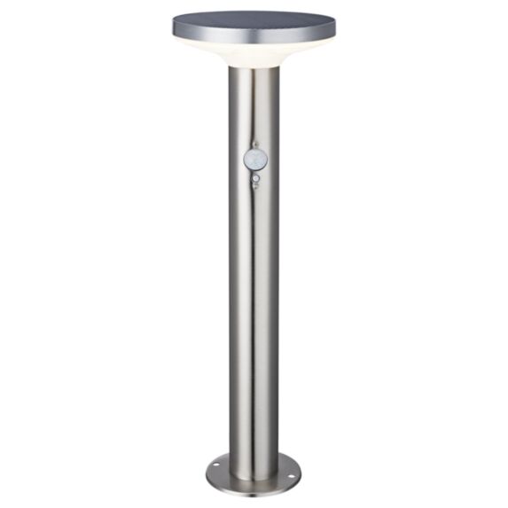 Borne solaire Spheria 3000K 600lm détecteur acier - XXCELL