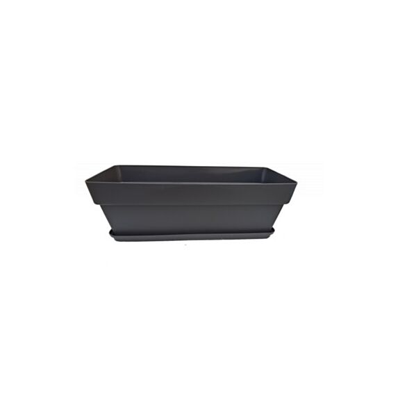 Jardinière rectangulaire 50cm ardoise - COCORIPOT