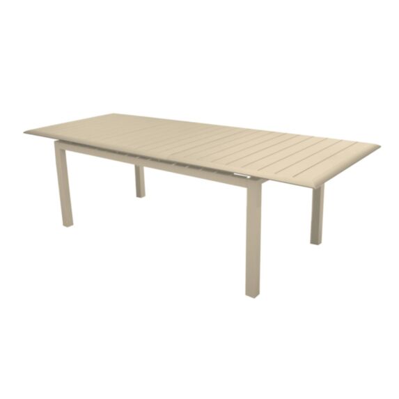 Table extensible Louisiane II aluminium 187/247x100cm crème - PROLOISIRS