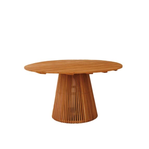 Table de jardin Bali en teck Ø140cmxH.76cm