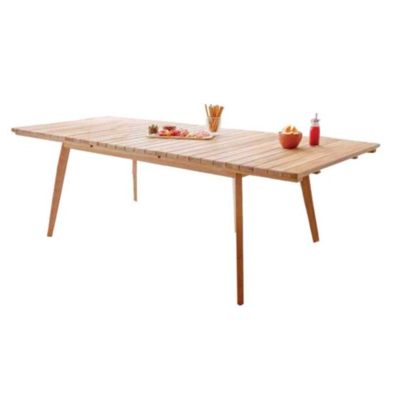 Table extensible Manado Teck 180/240x100cm Bois naturel - OZALIDE