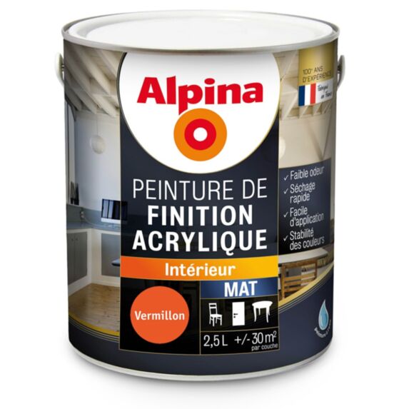 ACRYLIQUE MAT VERMILLON 2.5L