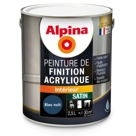 ACRYLIQUE SATIN BLEU NUIT 2.5L