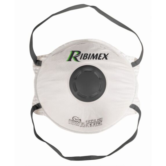 Masque anti-poussière FFP2 + valve x3 - RIBIMEX