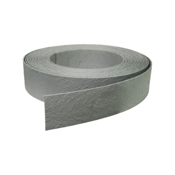 Bordure structurée gris clair 10mlx12,5cm - RECYLAT