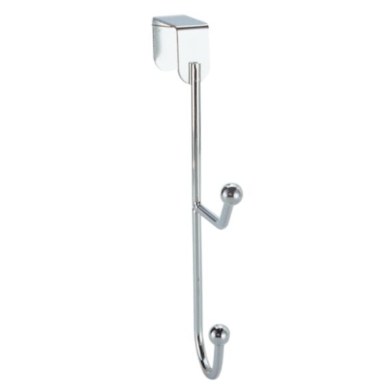 Patère 2 tête chrome
