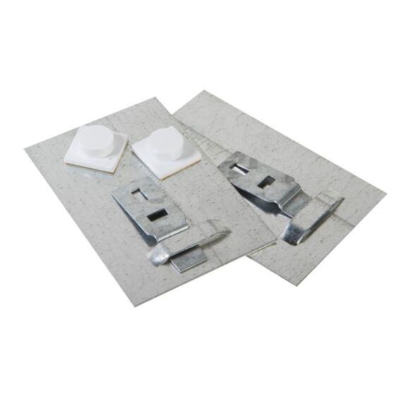 Plaque x2 métallique 10x8cm