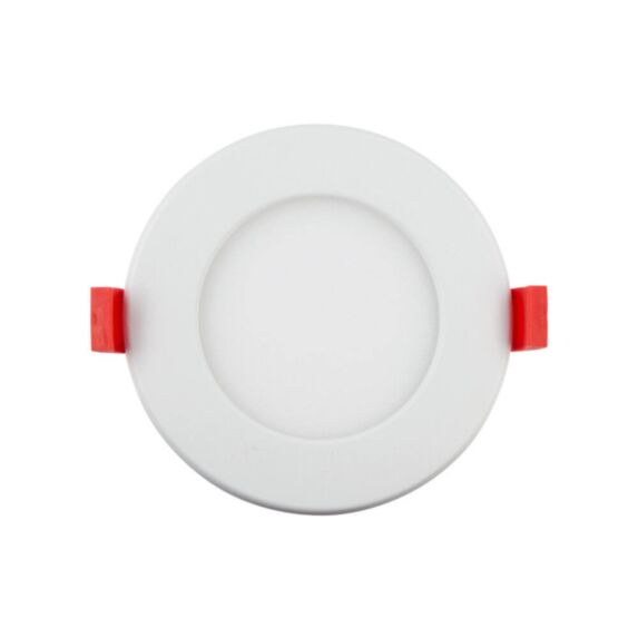Plafonnier Rond Encastré Ultraplat 400lm ∅12cm IP44 Blanc - XANLITE