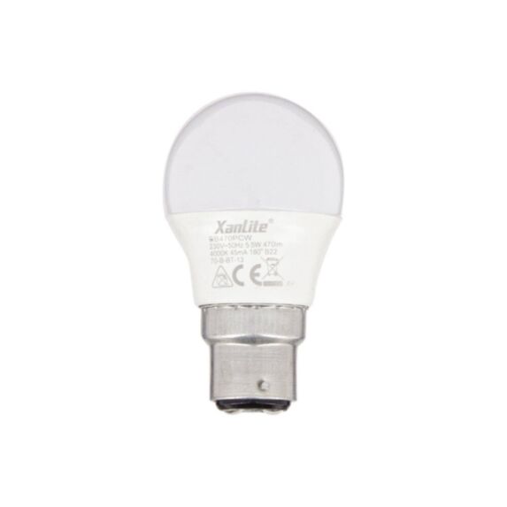 Ampoule SMD led P45 opaque B22 470lm 40W 4000K blanc neutre