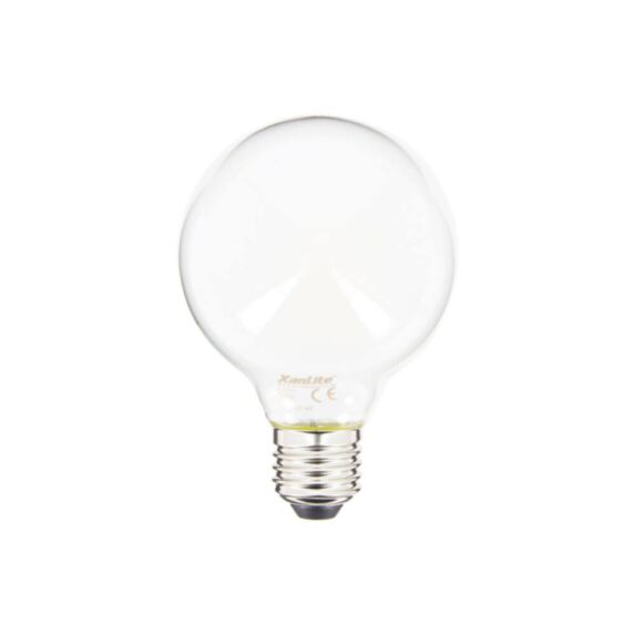 Ampoule LED G80 Opaque  culot E27 806 L 60W 4000K Blanc neutre - XANLITE
