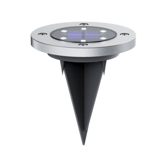 LOT DE 2 SPOTS SOLAIRES MÉTAL ET PLASTIQUE LED IP44 - XANLITE