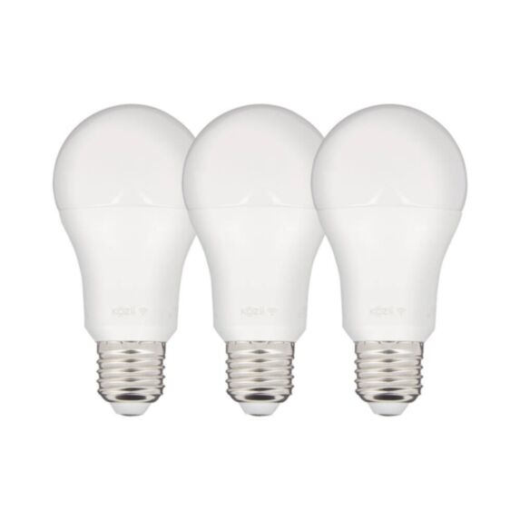 3 Ampoules SMD LED connectées Opaque A60 E27 806lm RVB + CCT - KOZII