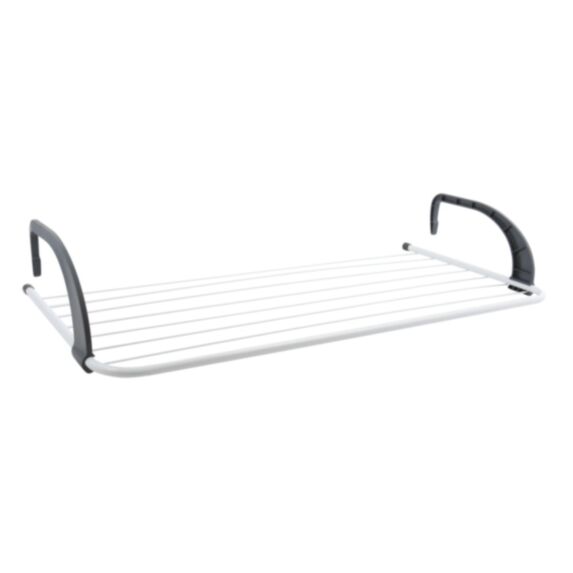 Etendoir balcon 7m blanc et gris