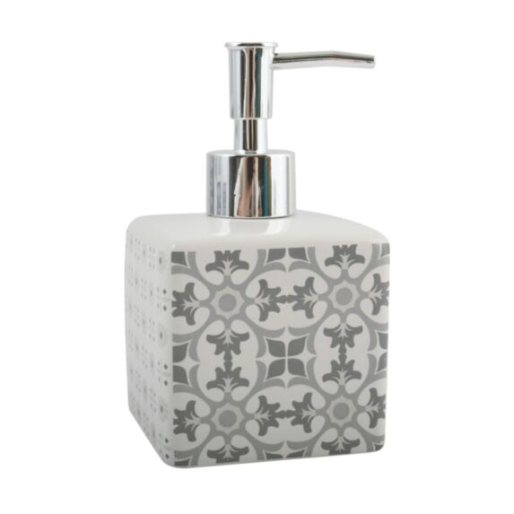 Distributeur de savon Evora Céramique Blanc/Gris - MSV