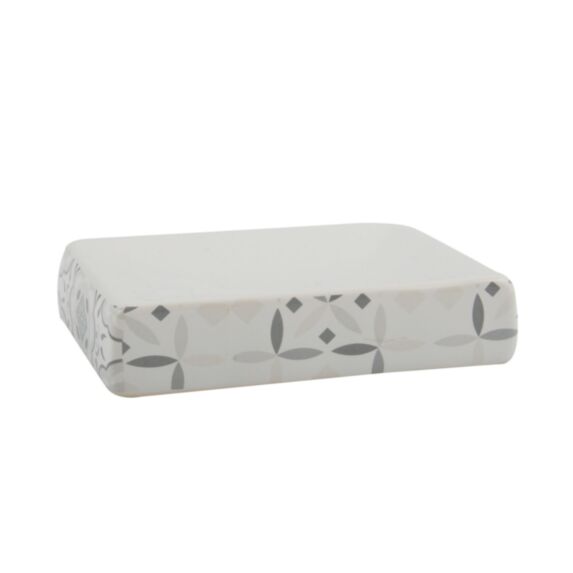 Porte savon Evora Céramique Blanc/Gris - MSV