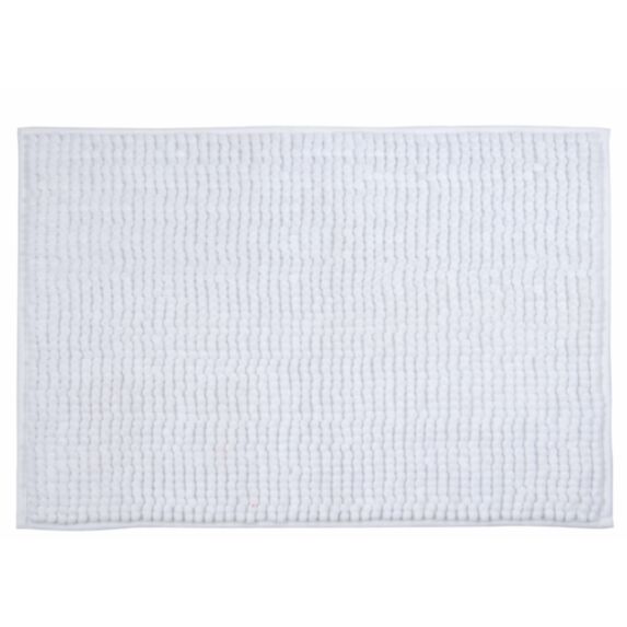 Tapis de bain Chenille 40x60cm blanc MSV