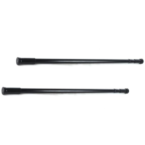 Barre de douche noire en aluminium 140-160cm - MSV