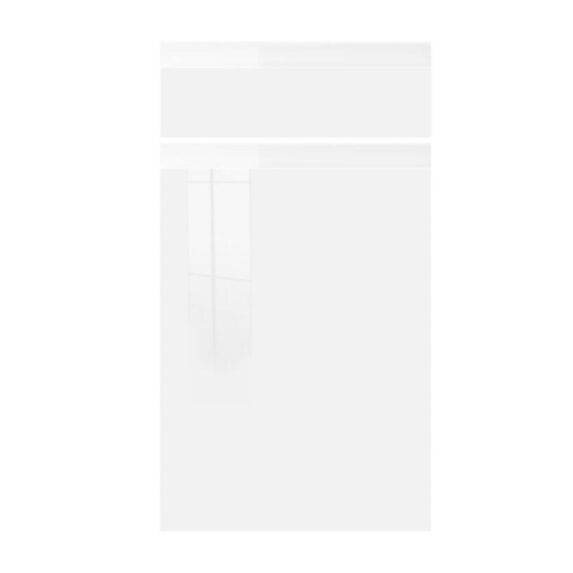 Façade meuble cuisine Artika tiroir+porte Blanc laqué brillant 71x39,7x1,8cm