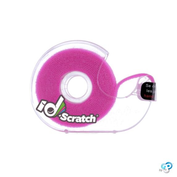 Dévidoir bande auto-grippante 2 m x 2 cm prune - ID-SCRATCH