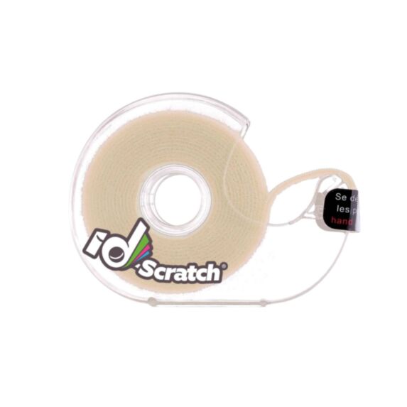 Dévidoir bande auto-grippante 2 m x 2 cm beige - ID-SCRATCH