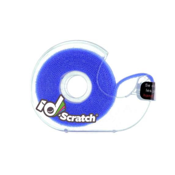 Dévidoir bande auto-grippante 2 m x 2 cm bleu aqua - ID-SCRATCH