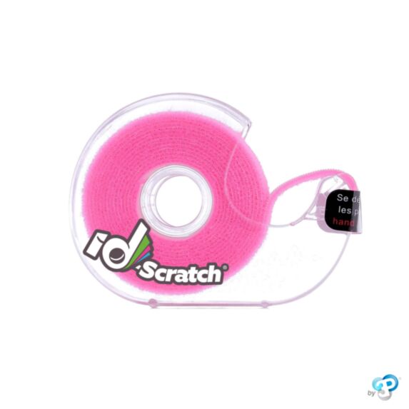 Dévidoir bande auto-grippante 2 m x 2 cm rose fluo - ID-SCRATCH
