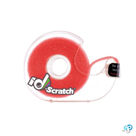Dévidoir bande auto-grippante 2 m x 2 cm rouge - ID-SCRATCH