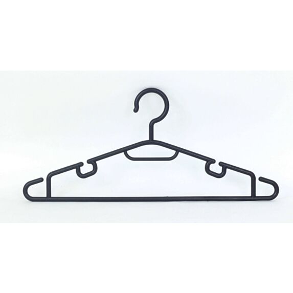 Set de 5 cintres plastique noir - DECO SYSTEM