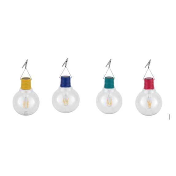 Ampoule solaire culot coloré à suspendre - GALIX
