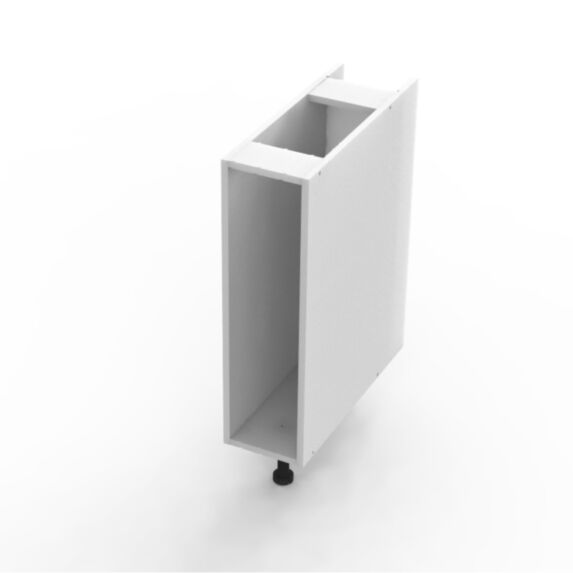 Caisson bas meuble cuisine Rangement épices H.69,1xl.17,6cm Blanc