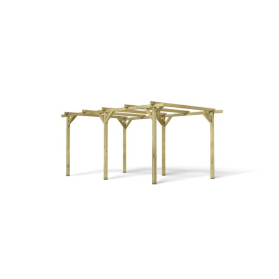 Carport Paco 1 Voiture en Pin Traité Henri 304x512cm - CERLAND