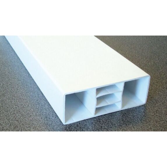Lisse plate PVC blanc - 100x30x2400 cm - MOREY