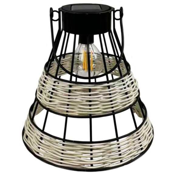 Lanterne solaire LED à filament Boléro Ø19cm 5Lm IP44