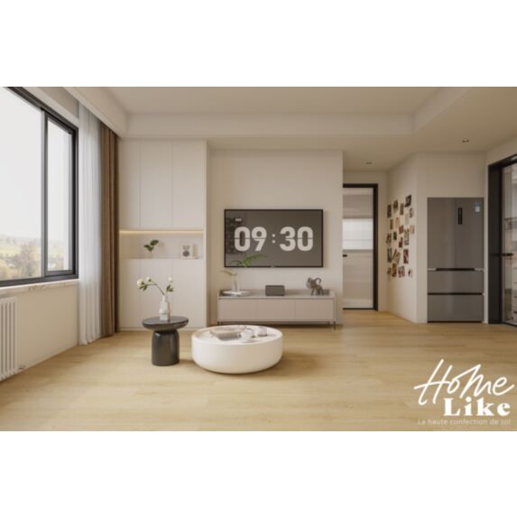 Lame PVC clic Eco50 + sous-couche intégrée blanc - HOMELIKE