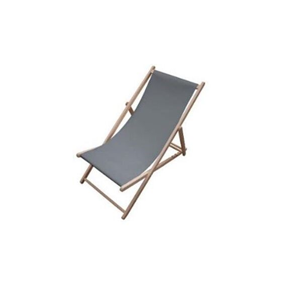 Chaise longue Chilienne gris anthracite - TENDANCES ET CREATIONS
