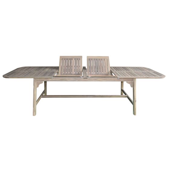 Table extensible Delphe bois blanchi acacia 