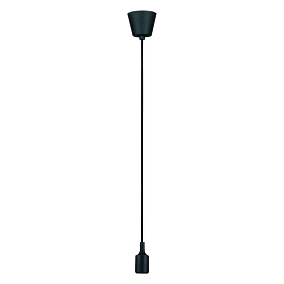 Suspension luminaire Ketil Silicone E27 20W IP44 Noir