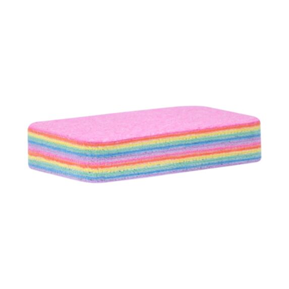 Lot 2 éponges microfibre rainbow - LISERE VERT