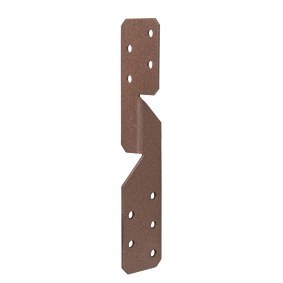 Équerre renvoyée rouille Duravis® 170mm - ALBERTS