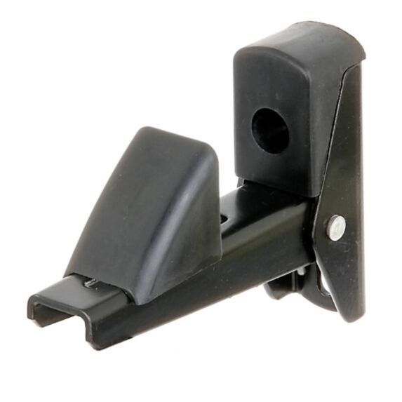 Arrêt de volet et de porte Aluminium 7,5x2,5cm noir - ALBERTS