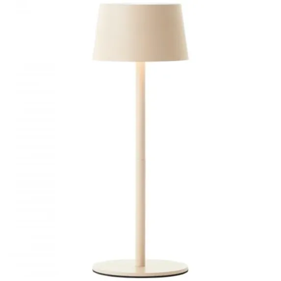 Lampe LED à poser rechargeable Jona argile