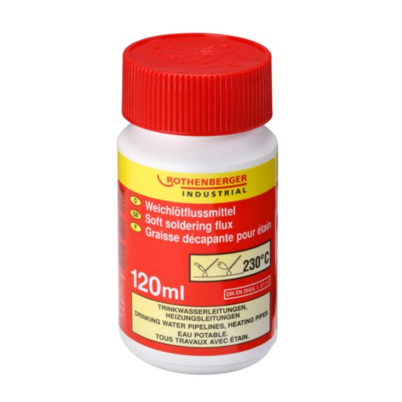 Graisse décapante 120 mL p/étain - ROTHENBERGER