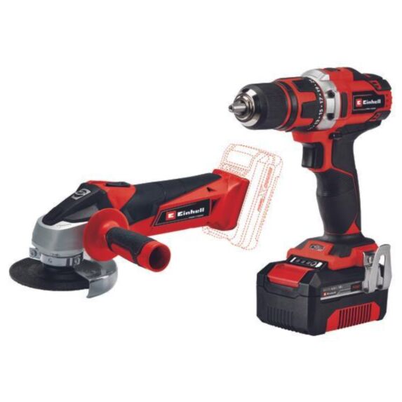 Pack perceuse et meuleuse sans fil TE-TK 18/2 Li Kit - EINHELL