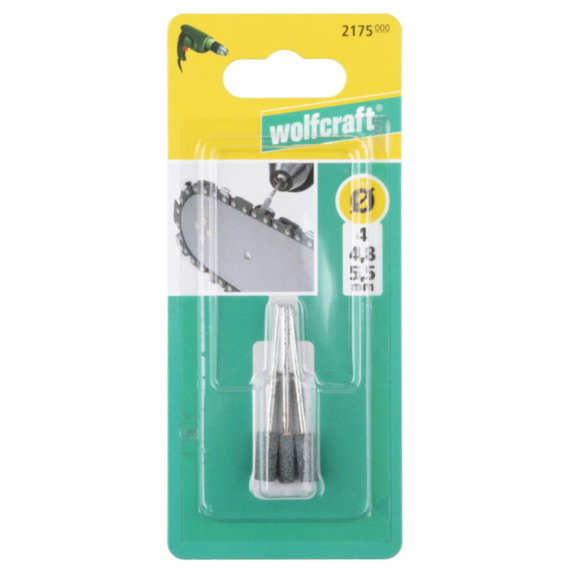Kit meule abrasive céramique sur tige 3pcs Ø4/4,8/5,5mm métal - WOLFCRAFT